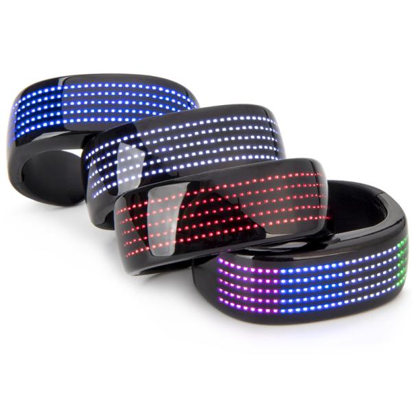 Cheap LED Programmable Smart Bracelet Editable Pattern Graffiti Text Music for sale