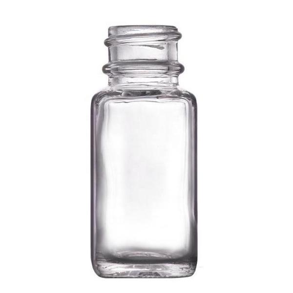 Cheap 15ml Clear Flint Rectangular Glass Ink Bottles Square With Dropper Cap for sale