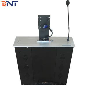 China Lift Monitor Desk Lift 15.6 Inch Smart Hidden Motorized Lift Mechanism With Front Camera For Office on sale