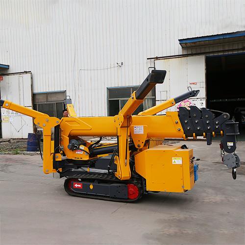 Cheap 3 Ton Assembly Wireless Remote Control Elevator Crawler Cranes 12v 45AH Spider Crane for sale