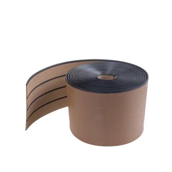 Cheap Fireproof Soft PVC Boat Deck Floor/Plastic Soft Decking with 50mm Width for sale