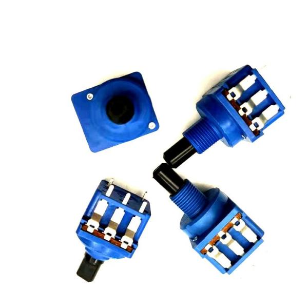 Cheap Carbon Film 16mm Rotary Switch Potentiometer Dimmer Switch B500K 10A for sale