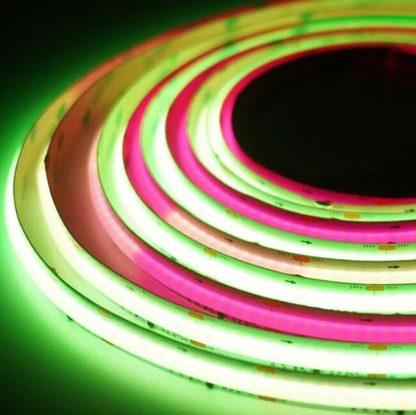 Cheap LED Addressable RGB COB LED Light Strip cob Smart Lights Strip Light Flexible DC12V 24v ribbon strips for sale