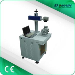 China Metal Nameplate Marking Machine , Industrial Laser Marking Equipment Air Cooling on sale