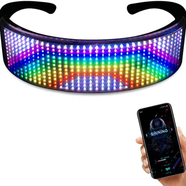 Cheap Bluetooth LED Luminous Glasses Programme Message Animation Drawing Equalizer for sale