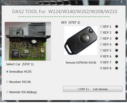 Cheap Powerful Function Automotive Diagnostic Software for Benz DAS2 Immobilizer Remote Calculator for sale