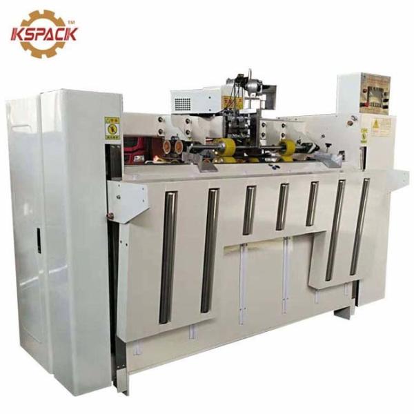 Cheap Semi Automatic Box Folder Gluer Machine With PLC Single Person for sale