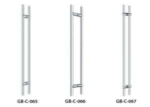 China Non - Toxic Stainless Steel Pull Handles , High Intensity Long Bar Door Handles on sale