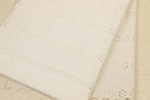 China Antitear Cotton Lace Fabric By The Yard , Wrinkleproof Cotton Net Lace Fabric on sale