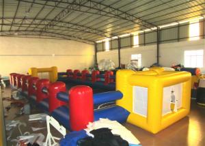 Best High Durability Blow Up Football Game , Inflatable Football Toss Game Blow Up Football Pitch wholesale