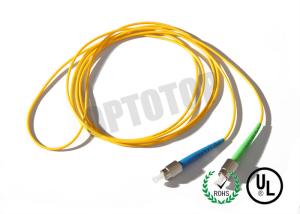 Best 1F 1.6MM Custom Fc Fiber Patch Cord OS2 With Yellow Jacket , 85447000 HS Code wholesale