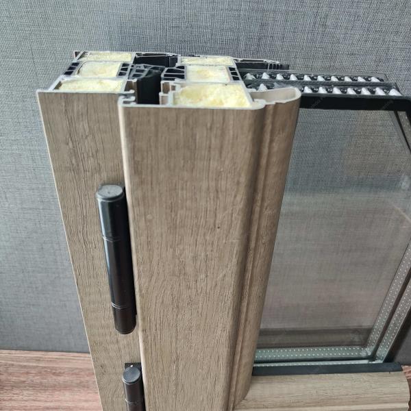 Cheap Sound Heat Proof Wind Resistant Broken Bridge PVC Profile Aluminum System Window Frame for sale