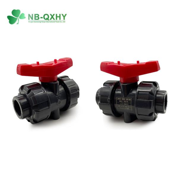 Cheap Double CPVC Single Union Ball Valves for Water Industrial Usage Connection Form Glue for sale
