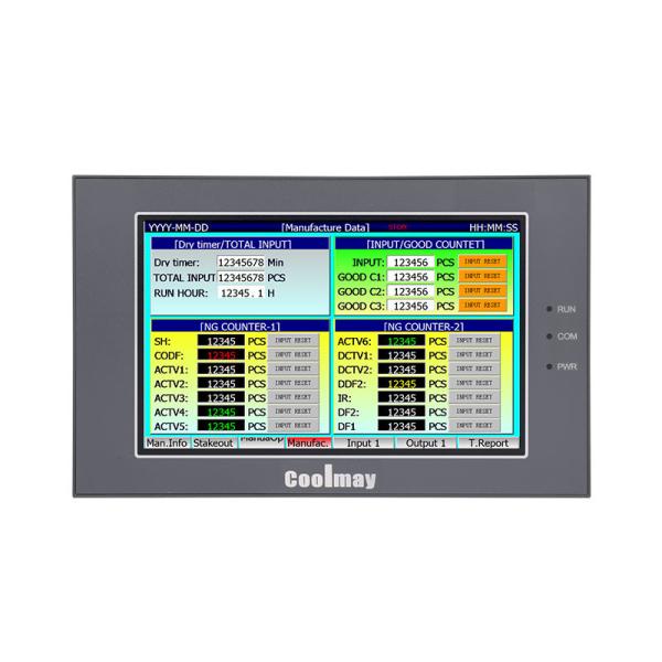 Cheap EX3G 5Inch Integrated HMI PLC Controller 24MT RS485 COM For Industrial Machine for sale