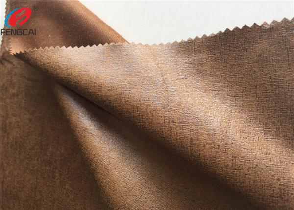 Cheap 100% Polyester Bronzing Embossed Micro Suede Fabric For Upholstery for sale