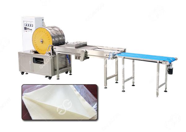 Cheap Round Spring Roll Wrapper Machine , Max Diameter 290mm GELGOOG Machinery for sale