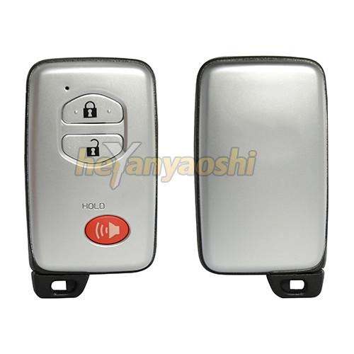 Cheap Toyota 3 Buttons Smart Key Shell with Emergency Key Insert for sale