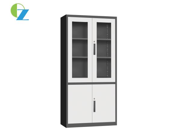 Cheap H1850*W900*D400mm KD Structure File Cabinet With Glass Door Inside for sale