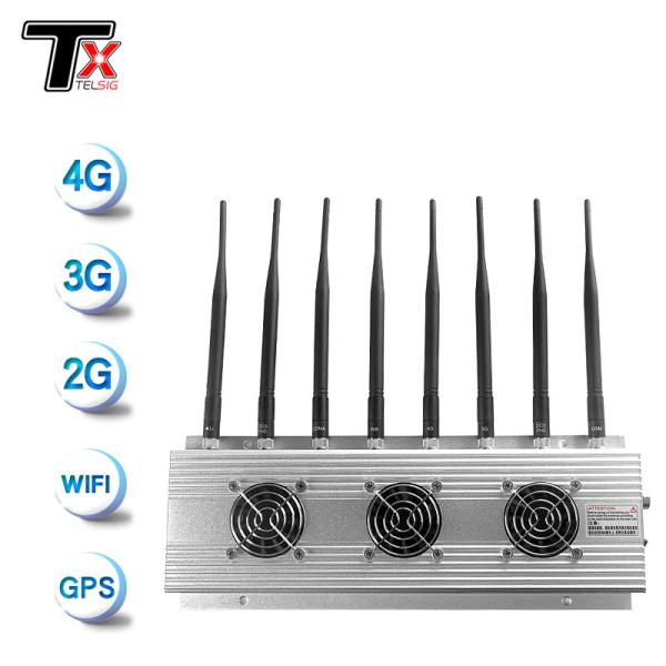 Cheap 8 Way Built In Three Fan Wifi Signal Jammer Device for sale