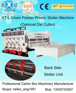 China Semi Automatic Corrugated Box Making Machine 4 Color Carton Flexo Printer on sale