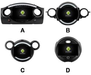 China 9 Screen OEM Style without DVD Deck For BMW Mini Cooper R50 R52 R53 R56 R60 2000-2020 on sale