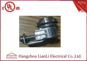 China Grey Galvanized Saddle Connector 3/8 1/2 for Metallic Flexible Conduit UL CUL listed on sale