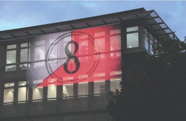 Cheap Commercial LED Mesh Screen with Video Display Function and 144pcs/m2 Lamp Quantity for sale