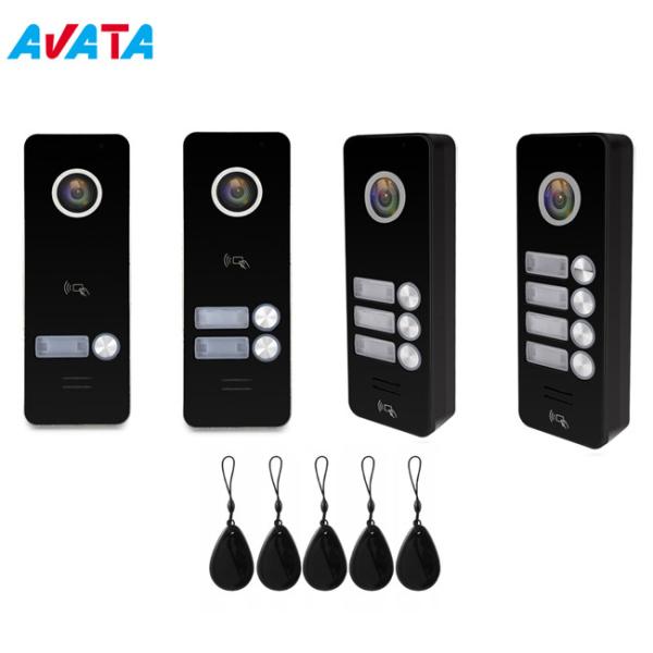 Cheap 1-4 Buttons Video Door Phone Intercom Home Security Villa Apartment Doorbell for sale