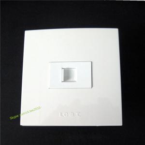 China Pure White ETH Phone Socket Wall Panel Connector Lowest Cost For Home Socket Installation on sale