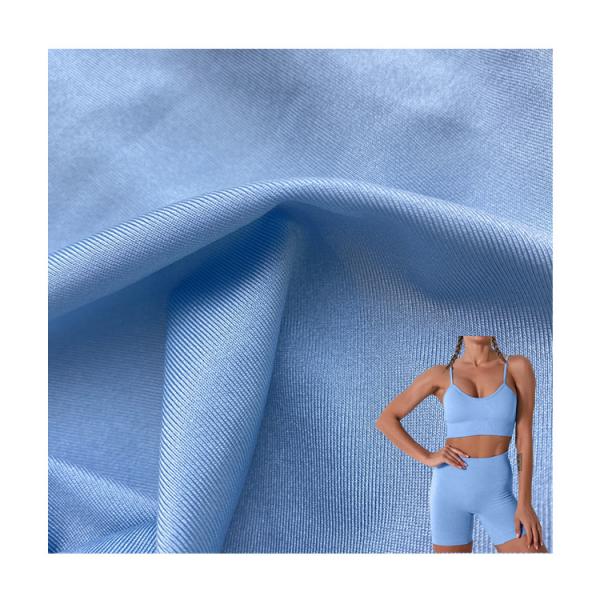 Cheap Polyester Spandex Scuba Lycra Fabric UV Resistant 4 Way Stretch 55D for Yoga Set for sale