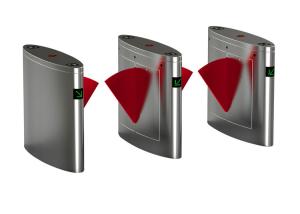 China 3s Reset 24V BLDC Flap Barrier Gate 4 Pairs Infrared Sensors 600mm Width on sale