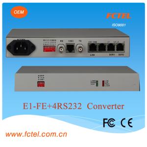 Best Ethernet Bridge plus 2 serial interfaces E1-FE+4RS232 Protocol Media Converter wholesale