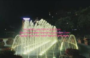 Program Control Water Fountain Project , Dry Fountains / Floor Multicolored LED Fountain