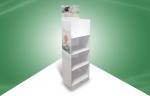 Best White Four Shelf Cardboard Free Standing Display Units Offset Printing wholesale