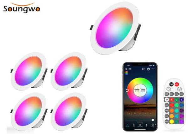 Cheap Led Bulb Smart Downlights Remoter Control Bluetooth Mesh Sync Music for sale