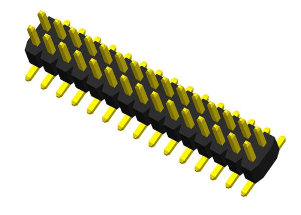 Cheap 2 Row Pin Header Connector Single Plastics SMT Type Pcb Pin Connector 1.0mm for sale