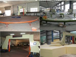 High Performance Horizontal Foam Cutting Machine , Digital Control Polyurethane Foam Cutter