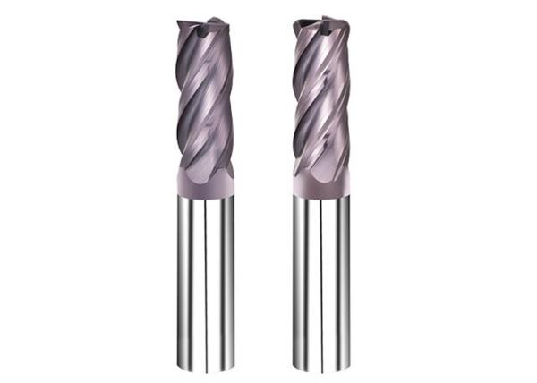 Cheap Violet Color Carbide End Mill Cutter / Tungsten Carbide Milling Cutters for sale