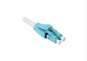 LC PC Multi Mode Fiber Optic Connectors Duplex 0.3dB IL For Data Processing Networks