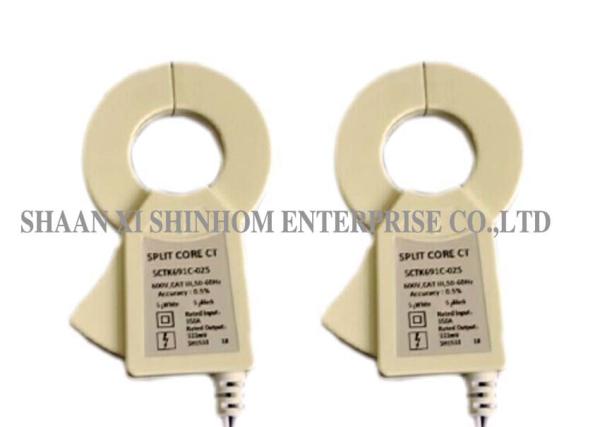 Cheap 0 - 1000A Single Phase Clamp On Current Transformer Split Core Completely Enclosed for sale