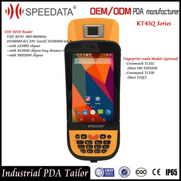 Cheap 4.5'' Touch Screen Android Mobile Fingerprint Reader with Biometric Fingerprint  Modules for sale