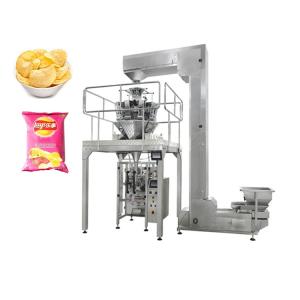 China PLC Control Potato Chips Vffs Packaging Machine With Nitrogen Flushing Device on sale
