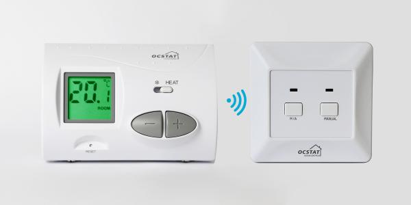 Cheap Non - Programmable Wireless Thermostat , Temperature Controlled Thermostat underfloor system for sale