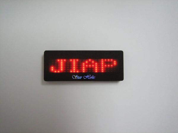 Cheap Programmable Led display panel 7*21 dot matrix name tag for sale