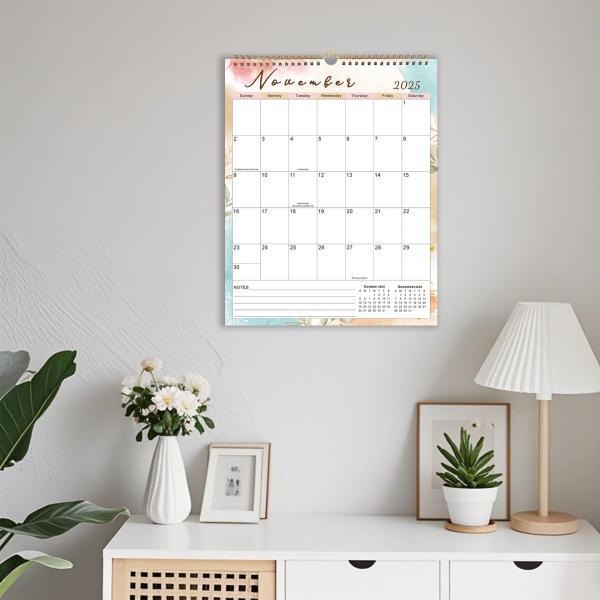 Cheap Customizable Custom Wall Calendar With Monthly View Layout And Spiral Binding for sale