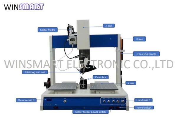 Cheap Multi axis Automatic Smd Soldering Machine 90Kg For 0.6mm Dia Soldering Wires for sale