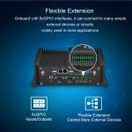 Dual LAN Dual COM Fanless Industrial PC With Dual Channel DDR4 Windows 10 Linux