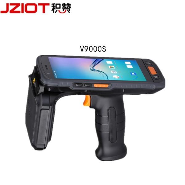 Cheap QR Code RFID Tracking Inventory Reader 18000-6C Protocol UHF Collector Handheld Scanner Barcode Collecting Machine for sale