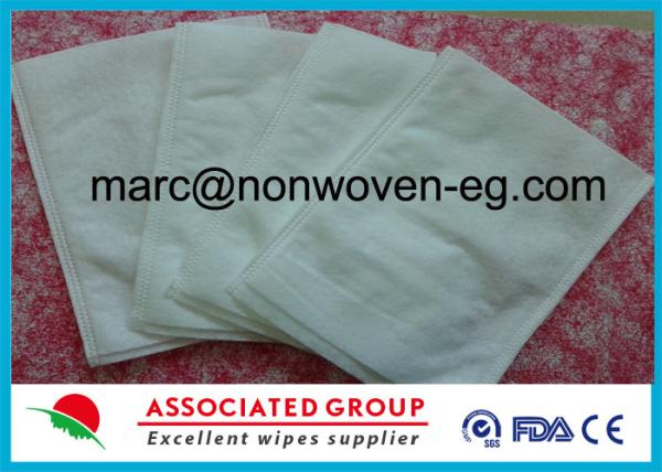 Cheap Disposable Wash Gloves Made of Highly Absorbent Non Woven Polyester / Viscose Material for sale