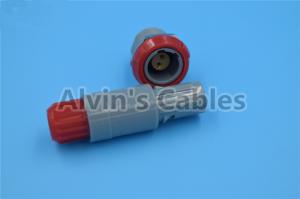 Best LEMO 2 Pin Connectors Pin Pin 1P PAA / PLA Plastic Plug In Pin Socket 40 Degree Dual Positioning wholesale